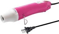 mlife mini heat gun - 300 watt - dual-temperature heat tool with 6.5ft power 🔥 cord for acrylic resin cups, tumblers, embossing, shrink wrapping, paint drying, crafting, electronics diy - pink logo