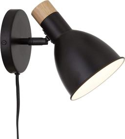 img 3 attached to 🔦 Rivet Scandinavian Wall Sconce: Sleek 8"H Matte Black Design on Amazon Brand"