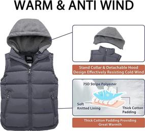 img 1 attached to 🧥 ZSHOW Winter Padded Puffer Jackets & Coats for Boys - Windproof Clothing