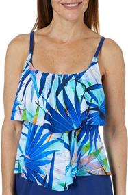 img 2 attached to Maxine Hollywood 2 Tiered Swimsuit Gardenia