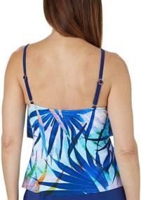 img 1 attached to Maxine Hollywood 2 Tiered Swimsuit Gardenia