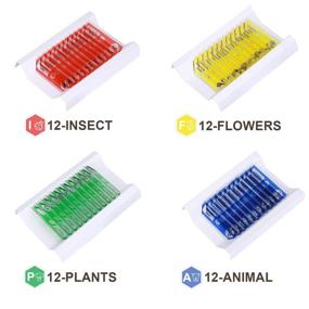 img 3 attached to 🔬 48PCS Kids Plastic Prepared Slides for Microscope - Animals, Insects, Plants, Flowers - Sample Specimens for Basic Biological Science Education