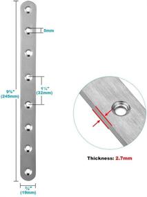 img 1 attached to 🔗 Enhanced Thickness Straight Stainless Steel Connector: A Top Choice for Industrial Hardware