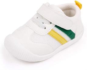 img 4 attached to 🐾 Cute Animal Baby Shoes: Unisex First Walkers Sneakers with Soft Rubber Soles