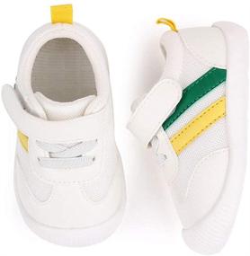 img 2 attached to 🐾 Cute Animal Baby Shoes: Unisex First Walkers Sneakers with Soft Rubber Soles