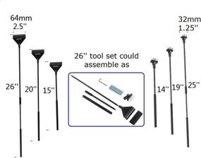 img 2 attached to 🐠 QANVEE Aluminum Magnesium Alloy Aquarium Scraper Cleaner Brush + 10 Stainless Steel Blades - Ideal for Fish, Reef, Plants & Glass Tanks