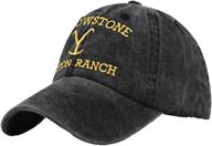 yellowstone casquette trucker adjustable baseball sports & fitness logo