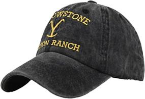 img 4 attached to Yellowstone Casquette Trucker Adjustable Baseball Sports & Fitness