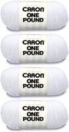 caron 99630 pound yarn white multipack logo