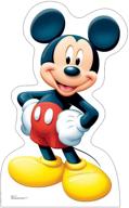 🐭 authentic mickey mouse life size standup: premium cardboard people cutout logo