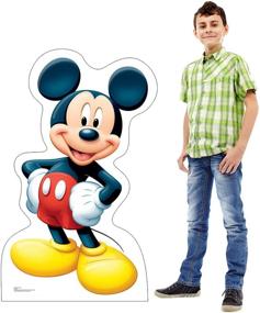 img 2 attached to 🐭 Authentic Mickey Mouse Life Size Standup: Premium Cardboard People Cutout