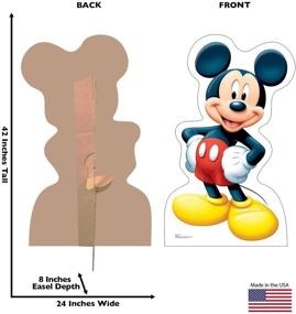 img 3 attached to 🐭 Authentic Mickey Mouse Life Size Standup: Premium Cardboard People Cutout