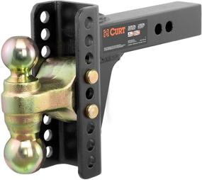 img 4 attached to 🚚 CURT 45900 Adjustable Trailer Hitch Ball Mount with 2-Inch Receiver, 6-Inch Drop, 2 and 2-5/16-Inch Balls, 14,000 lbs Capacity, Black - Enhanced SEO