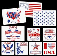 patriotic stencils painting american independence logo