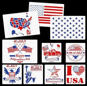 img 4 attached to Patriotic Stencils Painting American Independence