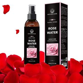 img 3 attached to 🌹 Organic Bulgarian Rose Water - Pure, Therapeutic Grade, Hexane-Free, Alcohol-Free - Ideal for Facial Toner, Skin, Hair, Body Care, Travel Spray - Fine Mist Sprayer (3.7 oz)