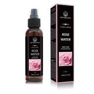 🌹 organic bulgarian rose water - pure, therapeutic grade, hexane-free, alcohol-free - ideal for facial toner, skin, hair, body care, travel spray - fine mist sprayer (3.7 oz) logo