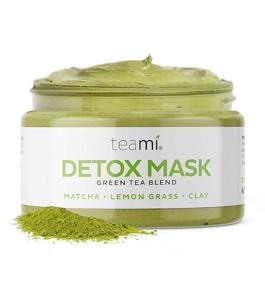 img 4 attached to Teami Detox Face Masks: Green Tea Detox Mask for Deep Cleansing, Pore Minimization & Blackhead Removal - Bentonite Clay Mud Mask for Spa Day Exfoliation & Acne Care - Facial Skincare Products