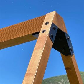 img 3 attached to 🌙 Eclipse Swing: Versatile AFrame Bracket for Swing Sets with Onyx Black Finish