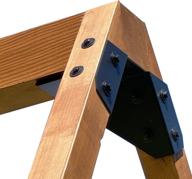 🌙 eclipse swing: versatile aframe bracket for swing sets with onyx black finish логотип