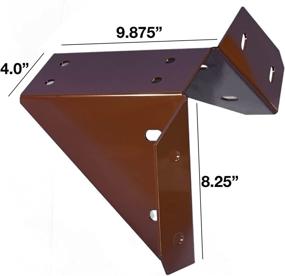 img 2 attached to 🌙 Eclipse Swing: Versatile AFrame Bracket for Swing Sets with Onyx Black Finish