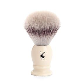 img 1 attached to 🪒 MÜHLE Medium Faux Ivory Synthetic Silvertip Fiber Shaving Brush - Optimal Luxury Shave Brush for Men, Enhanced Lather