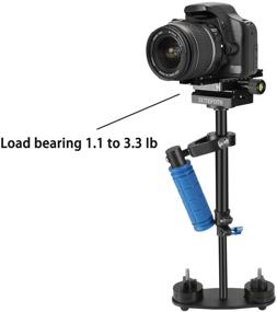 img 3 attached to 🎥 Dazzne S40 Stabilizer: 15.75" Steadicam for DSLR Nikon, Canon, Sony, Panasonic - 0.2-1.5kg Capacity