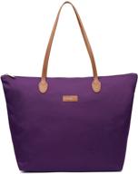 👜 water-resistant lightweight nylon tote bag handbag - nnee logo