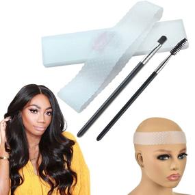 img 4 attached to 👑 Secure Your Style: Transparent Silicone Non-Slip Wig Grip Headband for Women