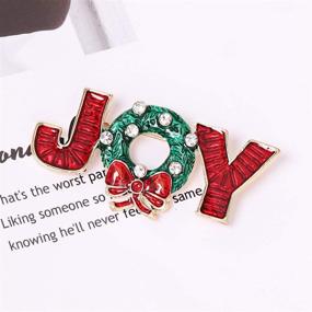 img 1 attached to Sparkling Christmas Brooch Pins Set: PHALIN JEWELRY X-Mas Crystal Tree Boot Brooches for Festive Gift and Party Ornaments