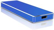 💽 2tb blue type c external hard drive: high-speed usb 3.1 hdd for pc/mac/windows/xbox logo