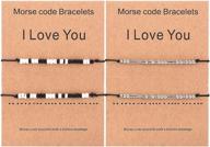 👩 milacolato mother & daughter morse code bracelets – heart & butterfly design| long distance matching bracelets for mom and daughter – set of 4 logo