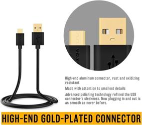 img 2 attached to Master Cables - Gold Plated Extra Long 6.5 Foot USB Charger for Playstation PS4 Controller - Replacement Cable