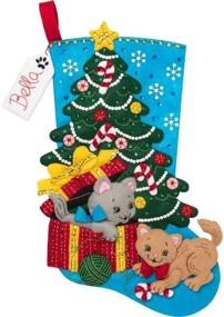 img 3 attached to Bucilla 18 Inch Christmas Stocking Applique