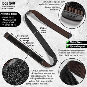 img 3 attached to 🔒 Loopbelt No Scratch Reversible Advanced Fasteners: The Ultimate Men's Accessory Solution