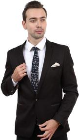 img 1 attached to 👔 JESLANG Men's Cotton Printed Accessories: Ties, Cummerbunds & Pocket Squares in Various Designs