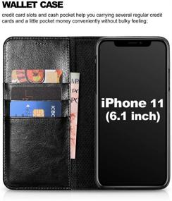 img 3 attached to Icarercase IPhone 11 MagneticPu с подставкой-кикстенд