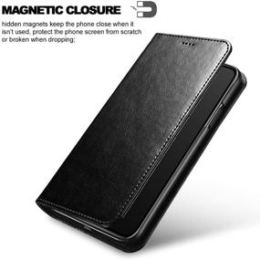 img 2 attached to Icarercase IPhone 11 MagneticPu с подставкой-кикстенд