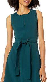 img 2 attached to 👗 Amazon Brand Women's Sleeveless Belted Clothing and Dresses