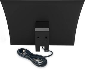 img 3 attached to 📺 Enhance your TV experience with the Mohu Arc Indoor TV Antenna - 40-mile range, UHF/VHF Multi-Directional, 10 ft. Coaxial Cable, sleek Modern Curve Design with Base Stand - 4K-Ready HDTV!