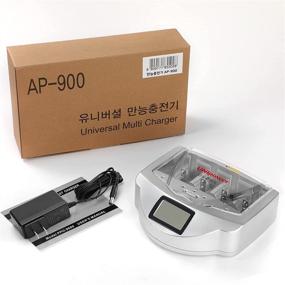 img 3 attached to Универсальное умное зарядное устройство для щелочных и аккумуляторных батарей AA, AAA, C, D, 9V Ni-MH Ni-CD - сертифицировано по FCC и UL