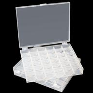 plastic bobbins transparent organizer storage logo