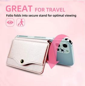 img 1 attached to 📱 M-Plateau 2021 New Phone Card Holder - Slim 3M Phone Wallet Stick-on for iPhone 12 & iPhone 12 Pro 6.1 Inches, OnePlus 8T, Samsung Galaxy, and Most Smartphones (Pink)