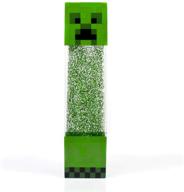 🎮 minecraft creeper glitter motion light: 12-inch led mood light battery lamp for a magical gaming ambience логотип