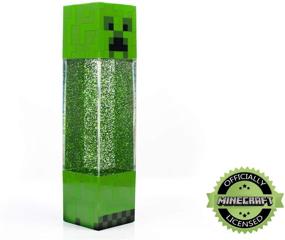 img 2 attached to 🎮 Minecraft Creeper Glitter Motion Light: 12-Inch LED Mood Light Battery Lamp for a Magical Gaming Ambience