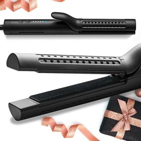 img 4 attached to 🔥 TYMO 360°Airflow Styler Hair Straightener Flat Iron - 2 in 1 Ionic Straightening & Curling Iron with 88 Tiny Ionic Air Vents and 5 Adjustable Temp - Perfect for All Hairstyles