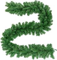 🎄 invie christmas garlands 9ft: artificial greenery pine garland for outdoor and indoor christmas decorations logo