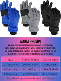 img 2 attached to ❄️ Premium Kids Ski Gloves - Stay Warm and Dry in Cold Weather!