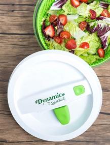 img 1 attached to Revolutionize your Salad Prep with the Dynamic Cutlery-Pro Salad Spinner: Large, Green and White