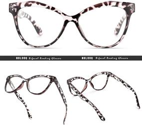 img 2 attached to 👓 Women's Retro Cateye Bifocal Reading Glasses With Blue Light Blocking & Magnification – Perfect for Computer Use